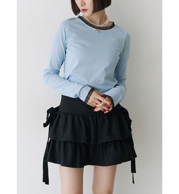 jouetie「BIGリボンティアードミニスカパン」|スカート|