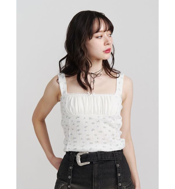 jouetie「ドッキングフリルカットキャミソール」|キャミソール|オフホワイト
