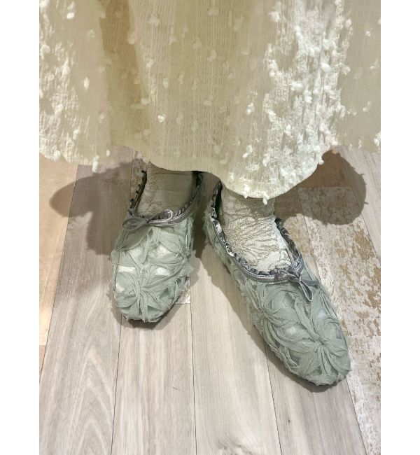 merry jenny「チュールサテンフラットシューズ」|その他|