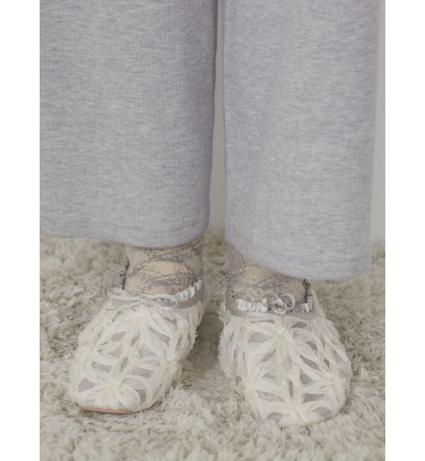 merry jenny「チュールサテンフラットシューズ」|その他|