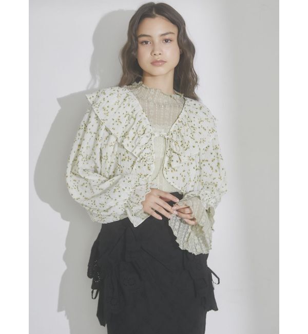 merry jenny「petit flowerフリルボレロ」|シャツ・ブラウス|