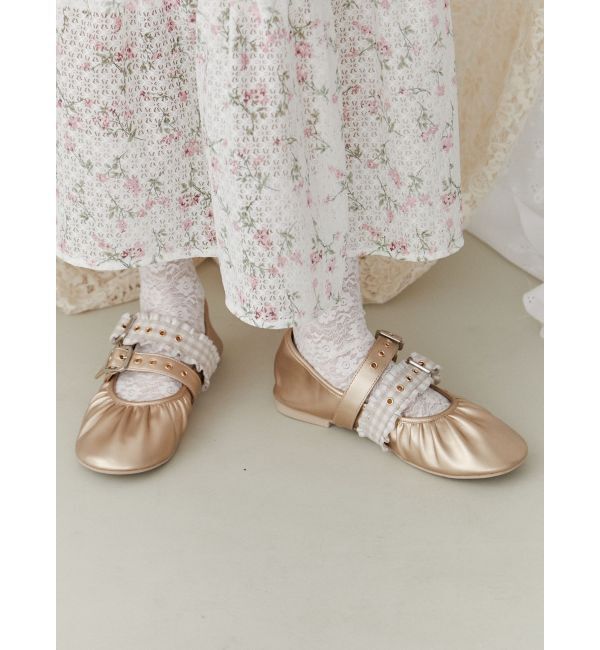 merry jenny「checkベルトバレエシューズ」|バレエシューズ|