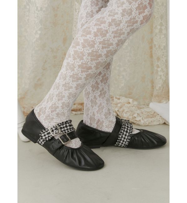 merry jenny「checkベルトバレエシューズ」|バレエシューズ|