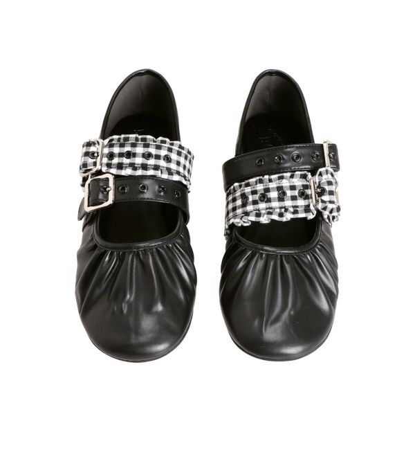 merry jenny「checkベルトバレエシューズ」|バレエシューズ|