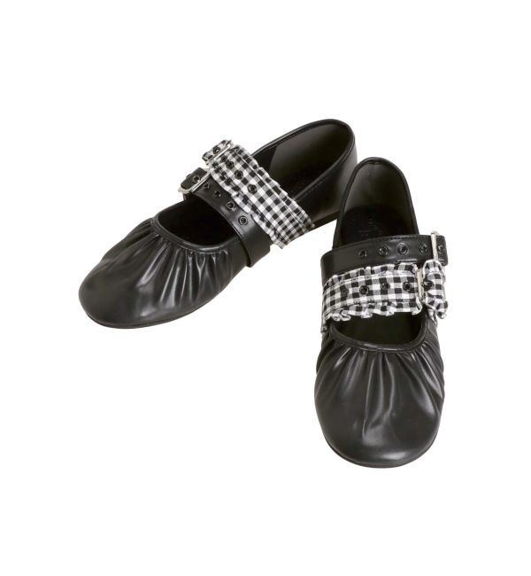 merry jenny「checkベルトバレエシューズ」|バレエシューズ|