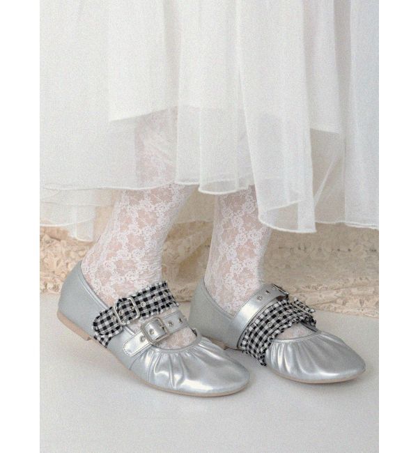 merry jenny「checkベルトバレエシューズ」|バレエシューズ|