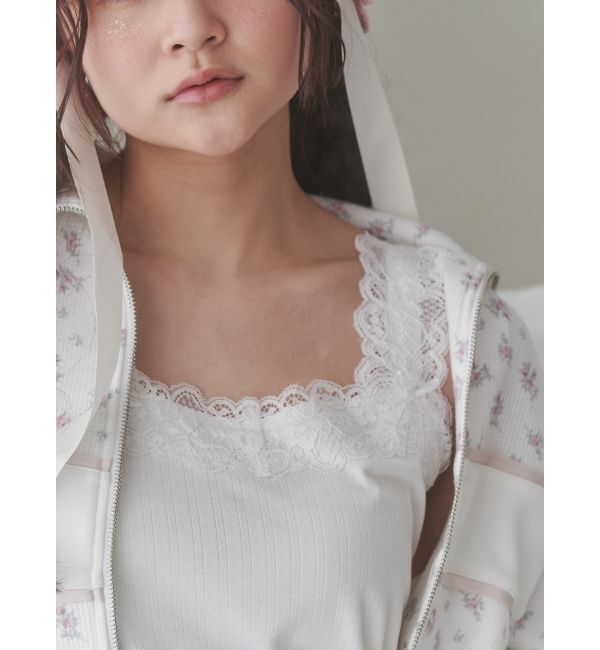 merry jenny「flower camisole tops」|キャミソール|オフホワイト