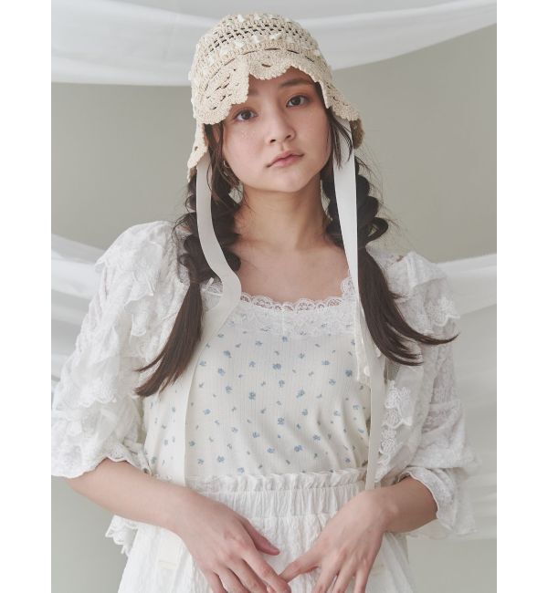 merry jenny「flower camisole tops」|キャミソール|