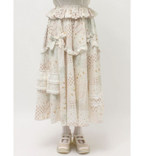 merry jenny「デコラティブリボンフレアスカート」|スカート|