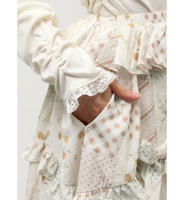 merry jenny「デコラティブリボンフレアスカート」|スカート|