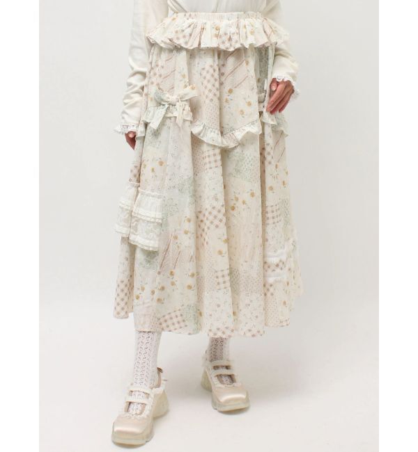 merry jenny「デコラティブリボンフレアスカート」|スカート|