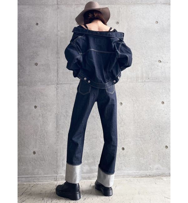 GYDA「GYDIESセルビッチデニムGジャン」|ブルゾン・スタジャン|