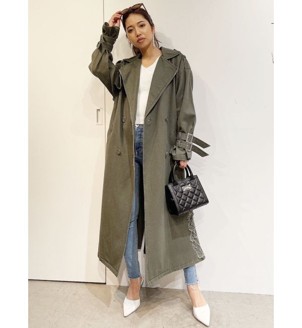 GYDA「グラインダーリラックストレンチコート」|トレンチコート|