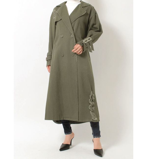 GYDA「グラインダーリラックストレンチコート」|トレンチコート|
