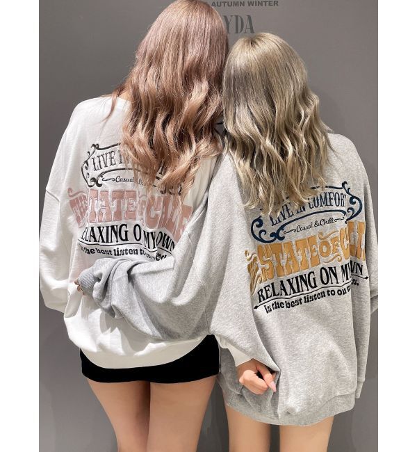 GYDA「THE STATE OF CALIFドルマンスウェットトップス」|スウェット・ジャージ|