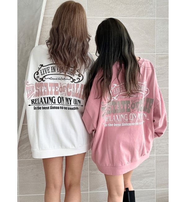 GYDA「THE STATE OF CALIFドルマンスウェットトップス」|スウェット・ジャージ|