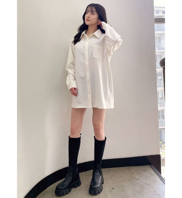 GYDA「GYGYシャツワンピース」|ワンピース|