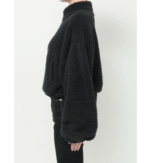 GYDA「PAZハーフZIPボアショートトップス」|Tシャツ・カットソー|