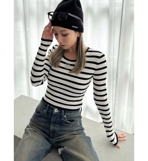 GYDA「GYGYプレートニットトップス」|ニット・セーター|