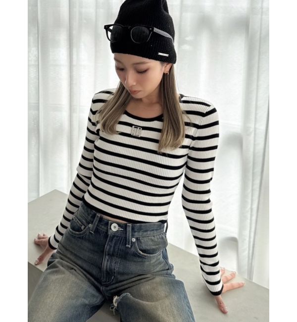 GYDA「GYGYプレートニットトップス」|ニット・セーター|