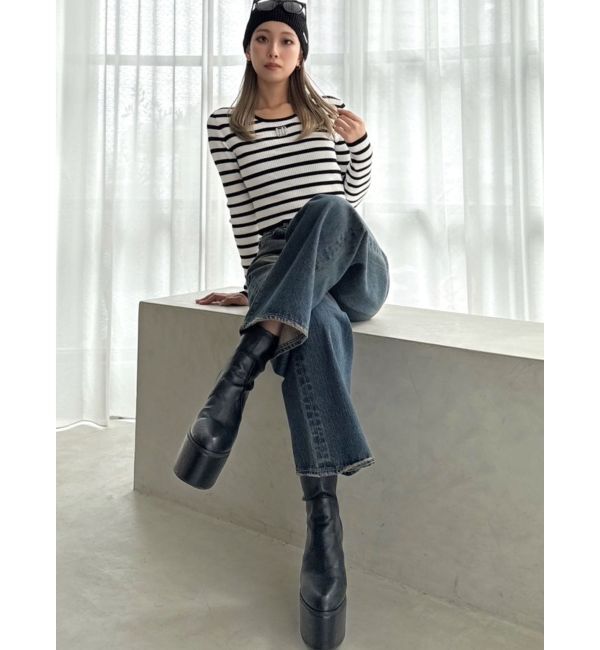 GYDA「GYGYプレートニットトップス」|ニット・セーター|