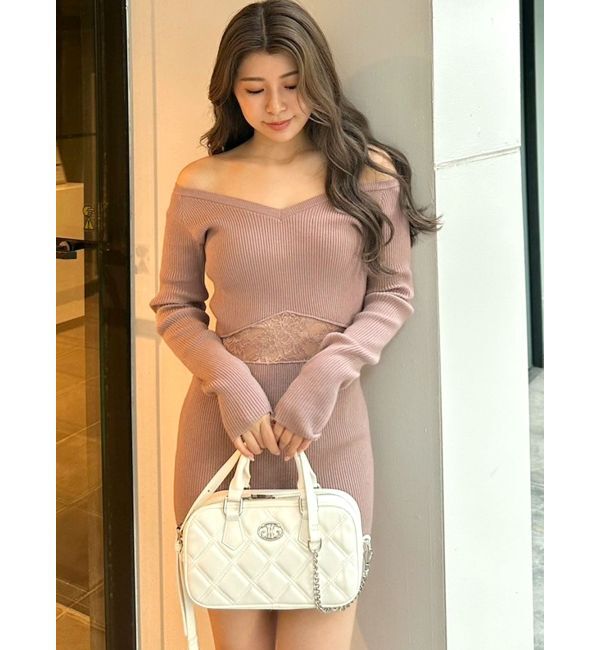 GYDA「キルティングrectangle BAG」|ハンドバッグ|