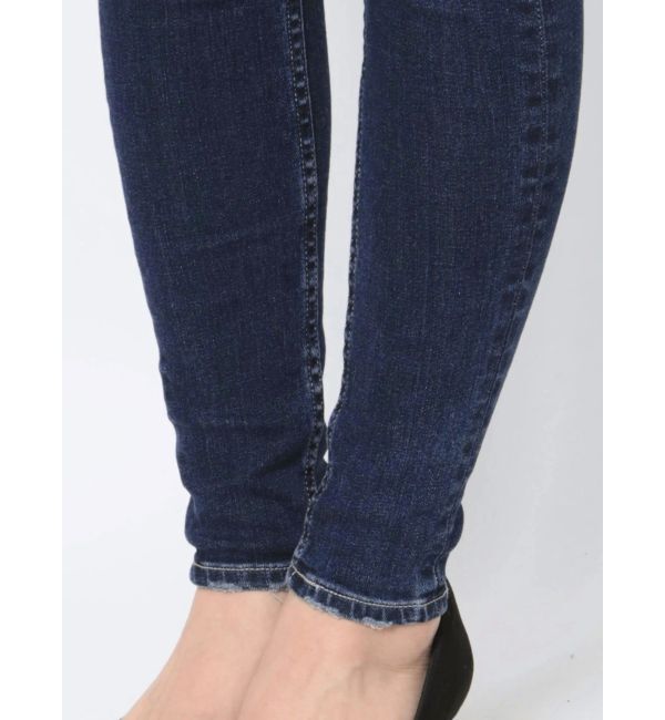 GYDA「ミドルウエストSIDE RIPPEDスキニーデニムパンツ」|デニム|