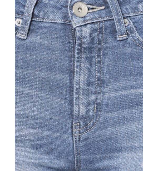 GYDA「ミドルウエストSIDE RIPPEDスキニーデニムパンツ」|デニム|