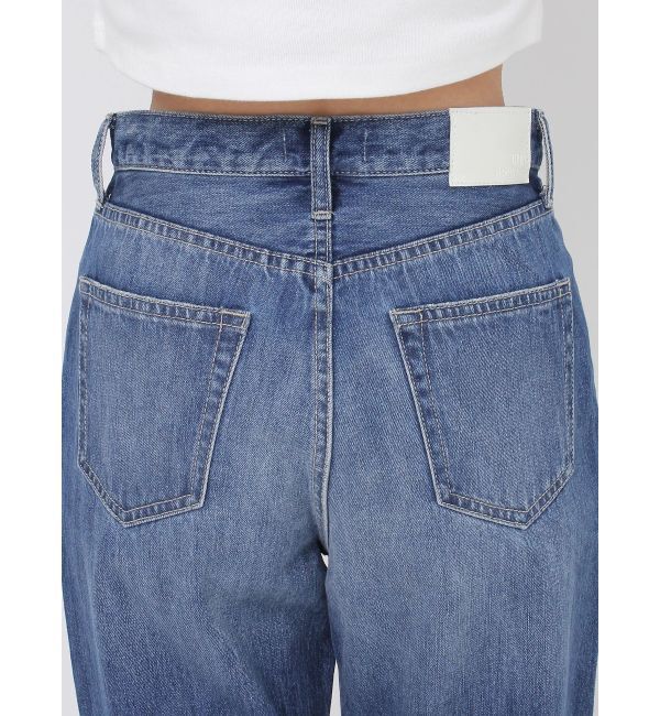 GYDA「ハイウエストGD SIDE 2ラインストレートワイドデニムパンツ」|デニム|