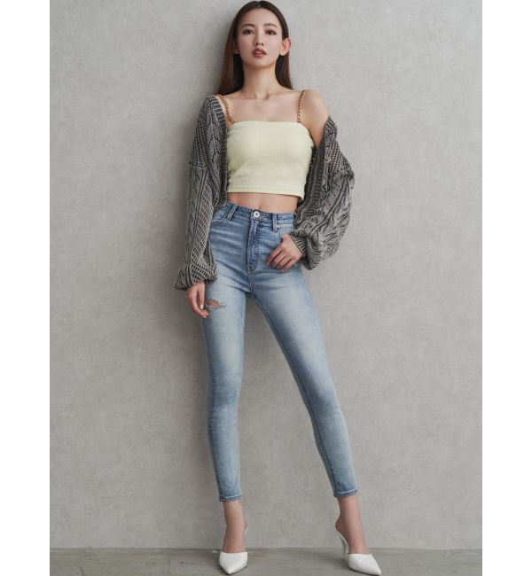 GYDA「2WAYメッシュブリーチニットトップス」|ニット・セーター|