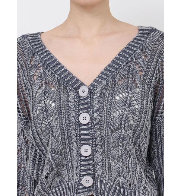 GYDA「2WAYメッシュブリーチニットトップス」|ニット・セーター|