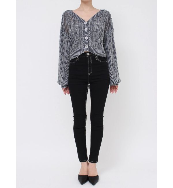 GYDA「2WAYメッシュブリーチニットトップス」|ニット・セーター|