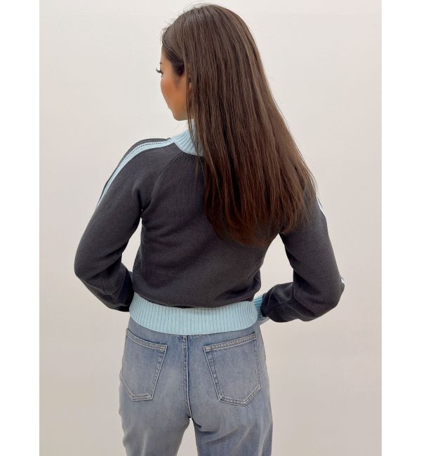 GYDA「GDアームラインニットブルゾン」|カーディガン|