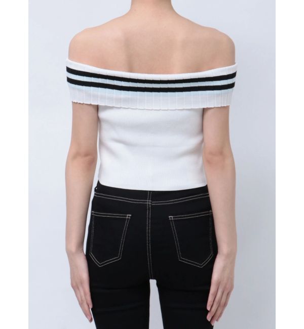 GYDA「SymmetryGYDAオフショルニットトップス」|ニット・セーター|