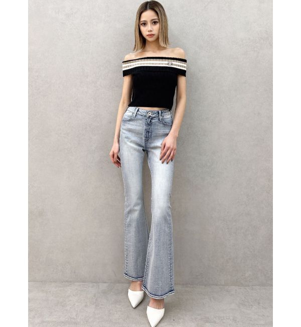 GYDA「SymmetryGYDAオフショルニットトップス」|ニット・セーター|