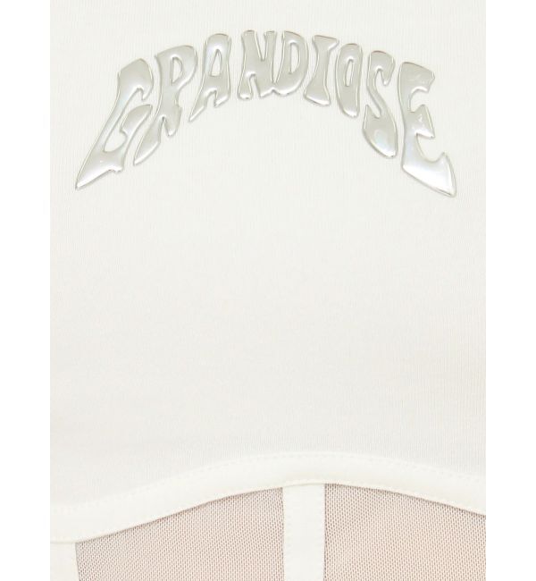 GYDA「GRANDIOSEコルセットデザインTシャツ」|Tシャツ・カットソー|