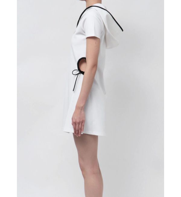 GYDA「GD SIDE OPENパーカーワンピース」|ワンピース|