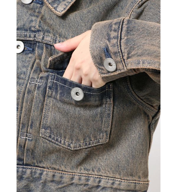 GYDA「STUPID RICH bijouデニムショートGジャン」|その他|