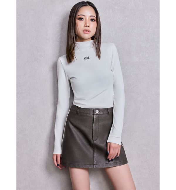 GYDA「GYDAハイネックショートトップス」|Tシャツ・カットソー|