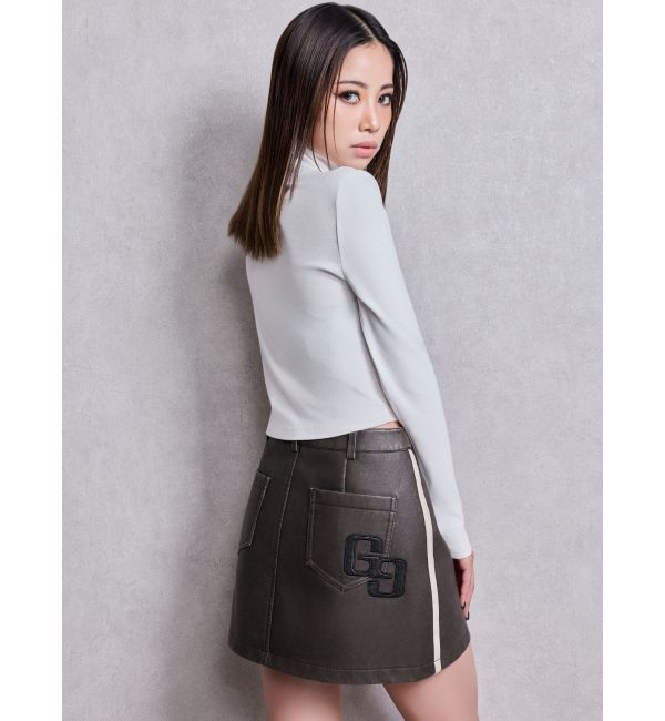 GYDA「GYDAハイネックショートトップス」|Tシャツ・カットソー|