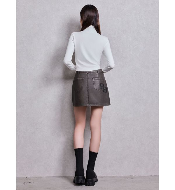 GYDA「GYDAハイネックショートトップス」|Tシャツ・カットソー|