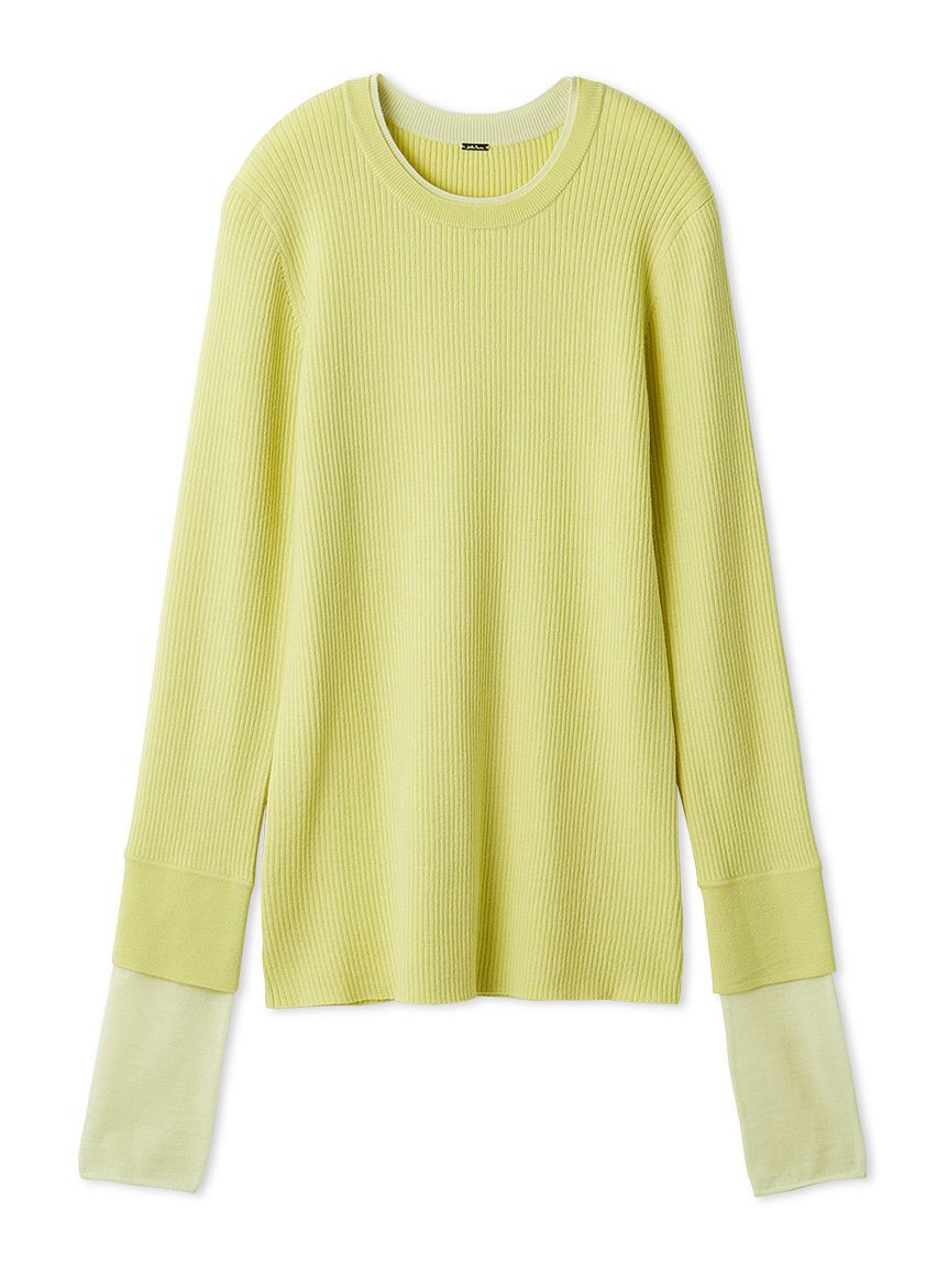 Mila Owen「バイカラーリブニット」|ニット・セーター|