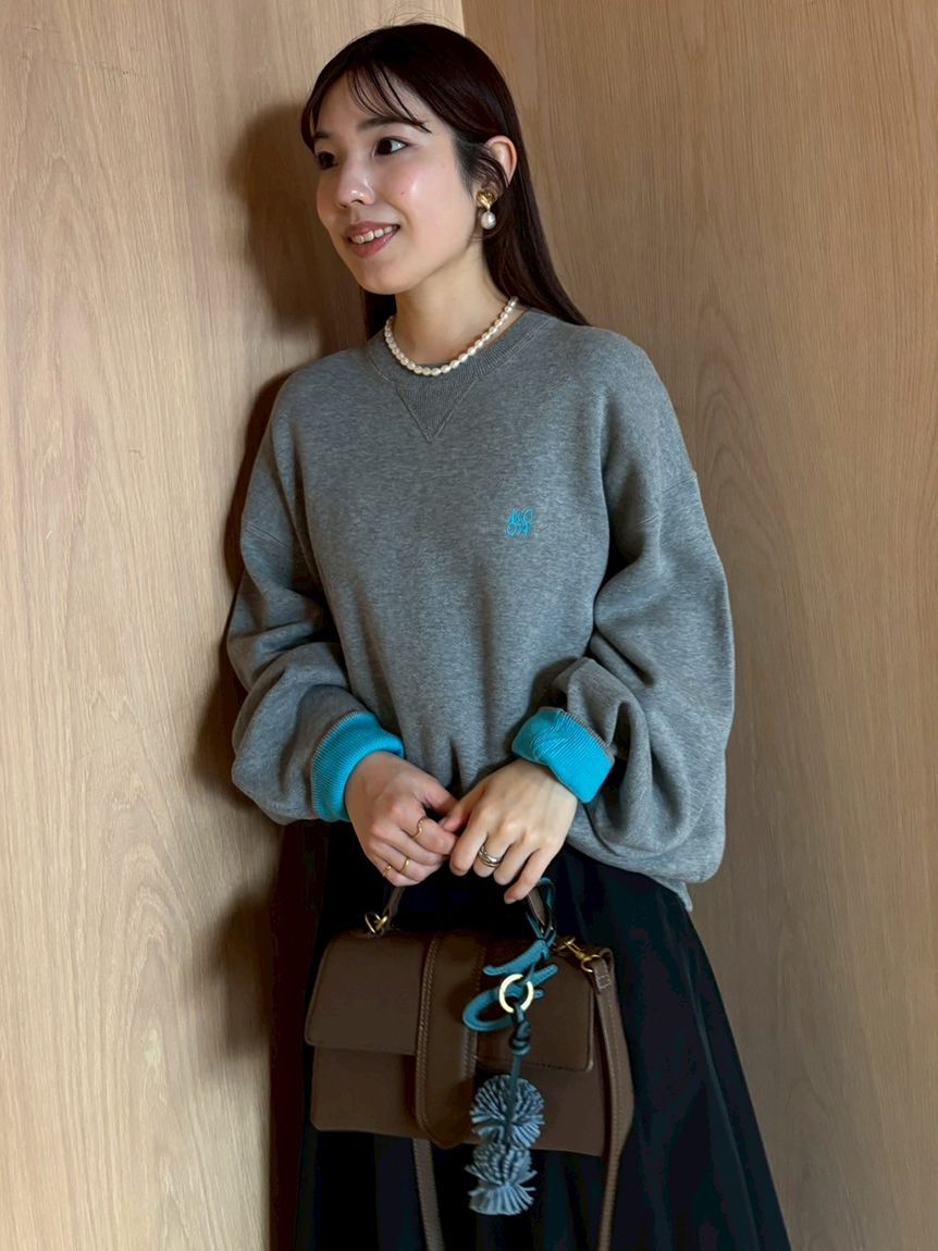 Mila Owen「バイカラースウェットライクニット」|ニット・セーター|