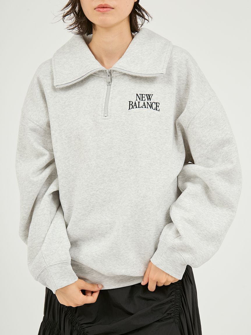 NEW BALANCE 「【New Balance for emmi】リニアヘリテージフリースハーフジップ」|スウェット・ジャージ|