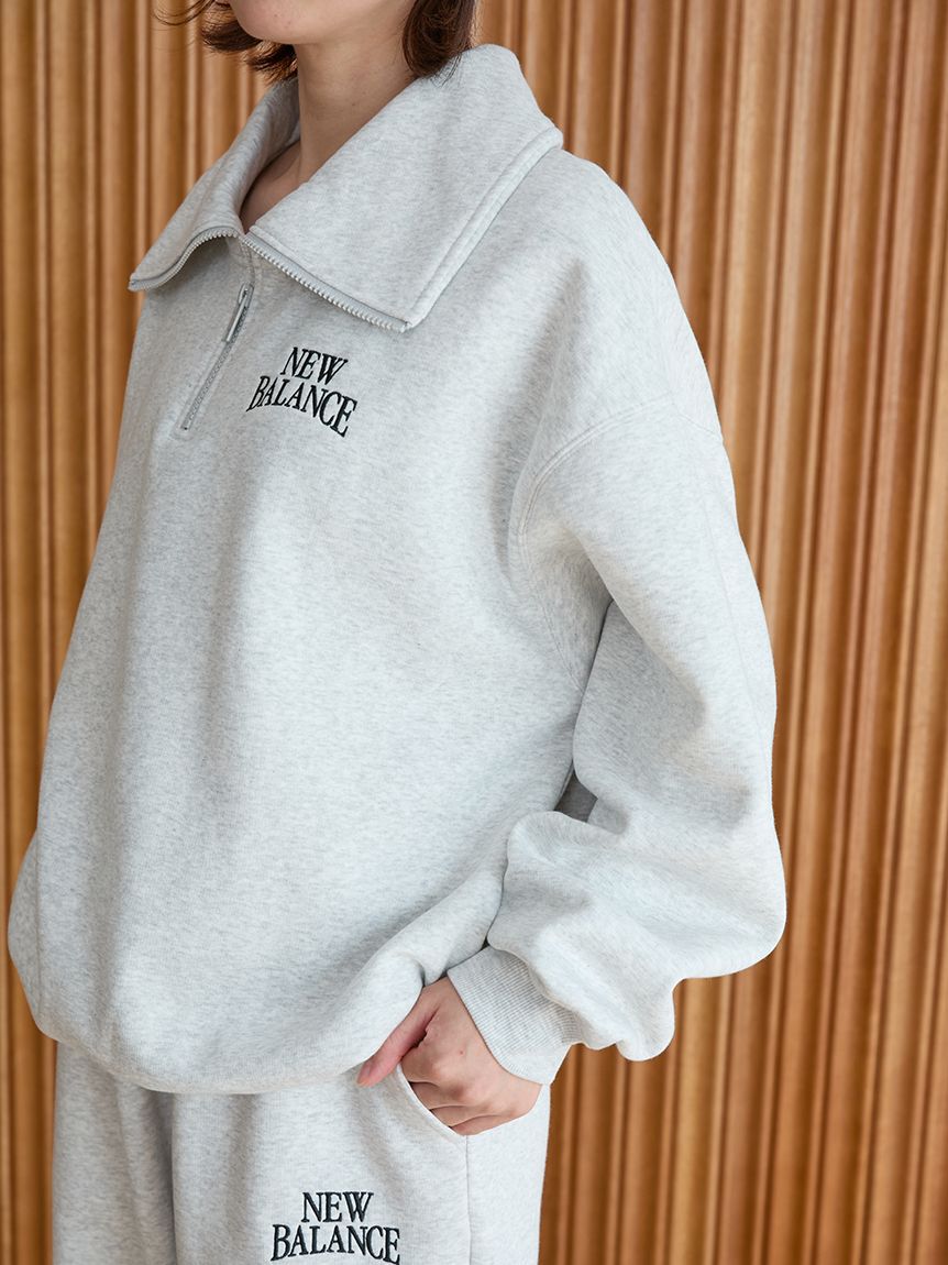 NEW BALANCE 「【New Balance for emmi】リニアヘリテージフリースハーフジップ」|スウェット・ジャージ|