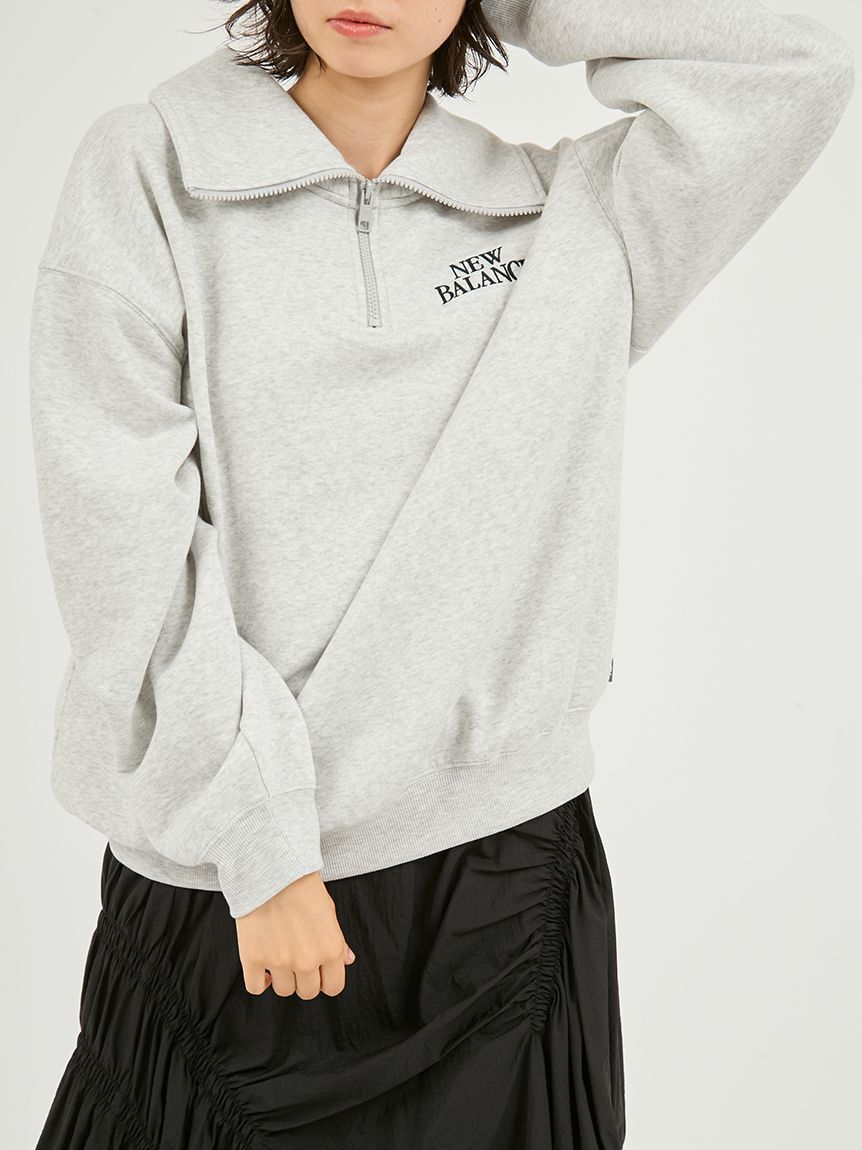 NEW BALANCE 「【New Balance for emmi】リニアヘリテージフリースハーフジップ」|スウェット・ジャージ|