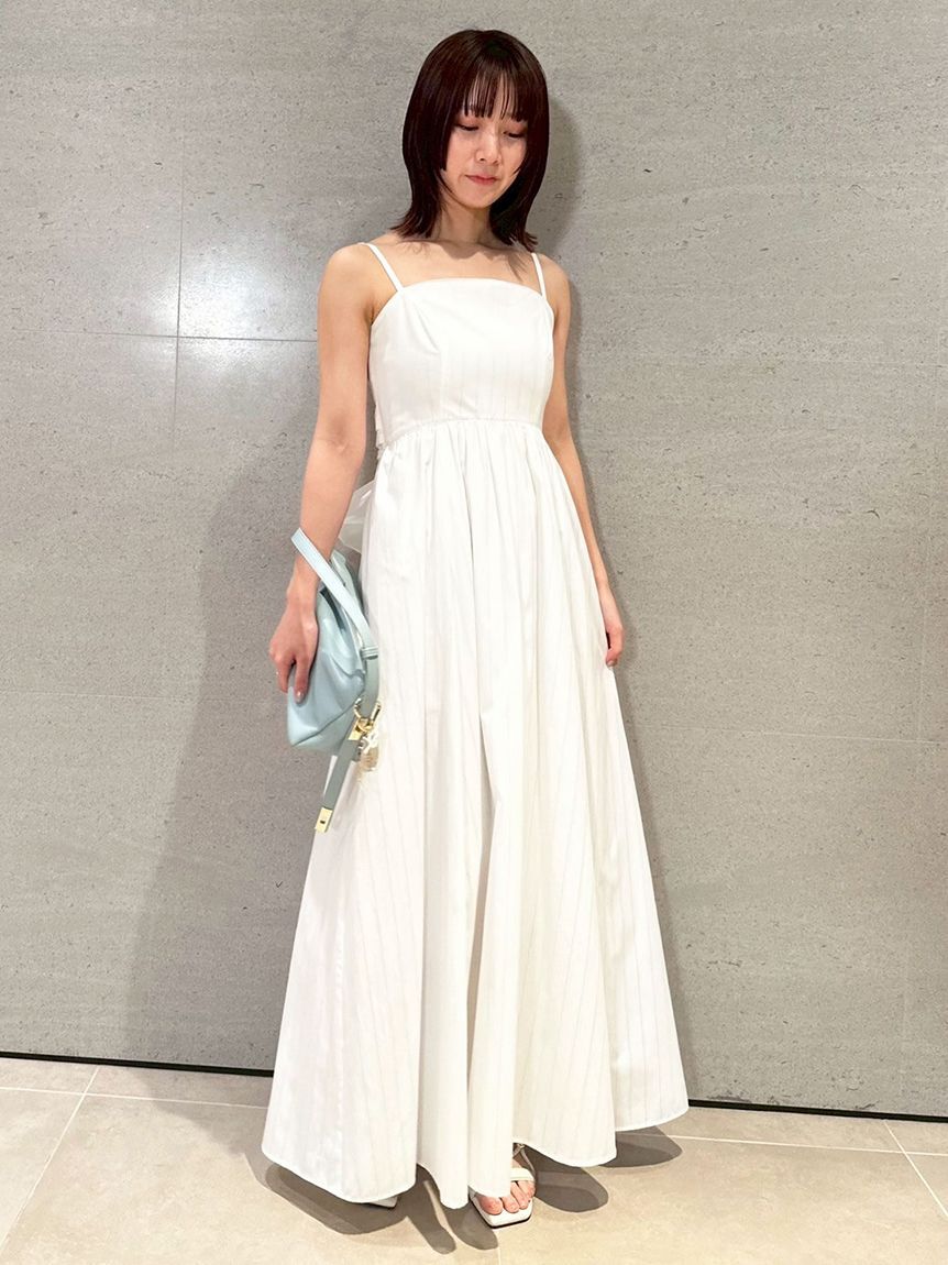 LILY BROWN「【WEB限定00サイズ】ボリュームリボン2wayワンピース」|ワンピース|WHT