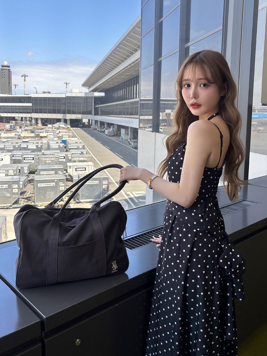 LILY BROWN「【WEB限定00サイズ】ボリュームリボン2wayワンピース」|ワンピース|