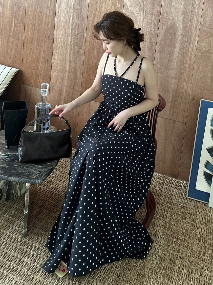 LILY BROWN「【WEB限定00サイズ】ボリュームリボン2wayワンピース」|ワンピース|