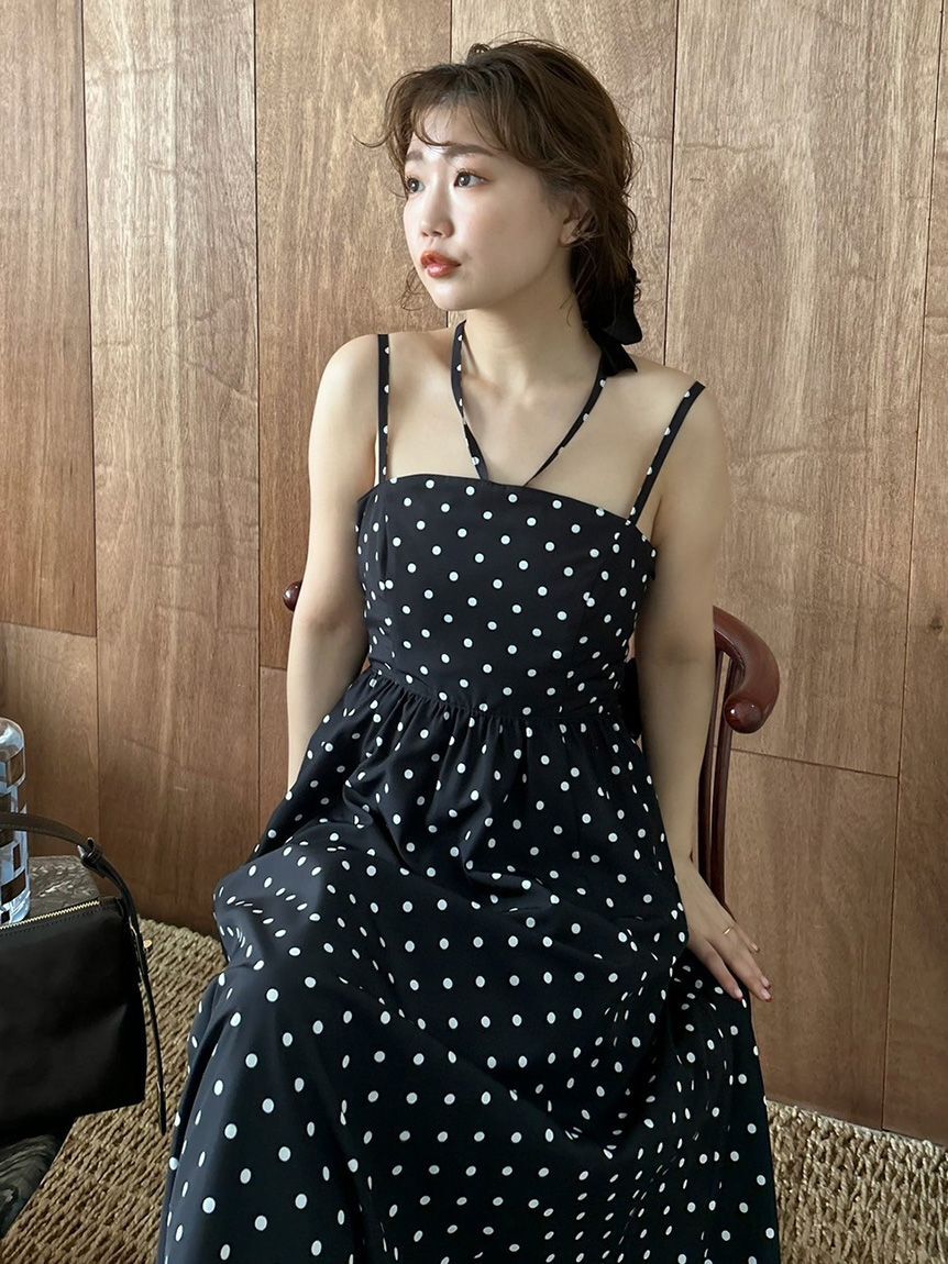 LILY BROWN「【WEB限定00サイズ】ボリュームリボン2wayワンピース」|ワンピース|